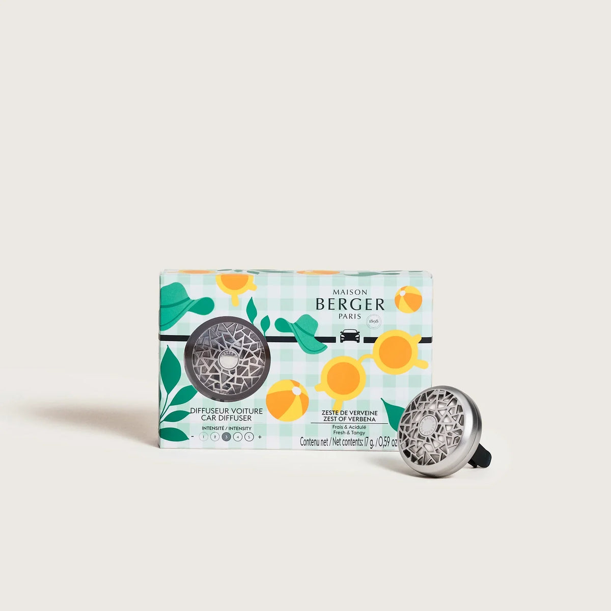 Maison Berger Zest of Verbena Car Diffuser Set