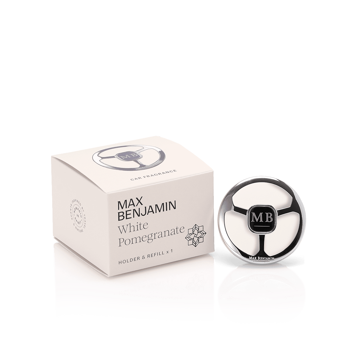 Max Benjamin White Pomegranate Car Fragrance Set
