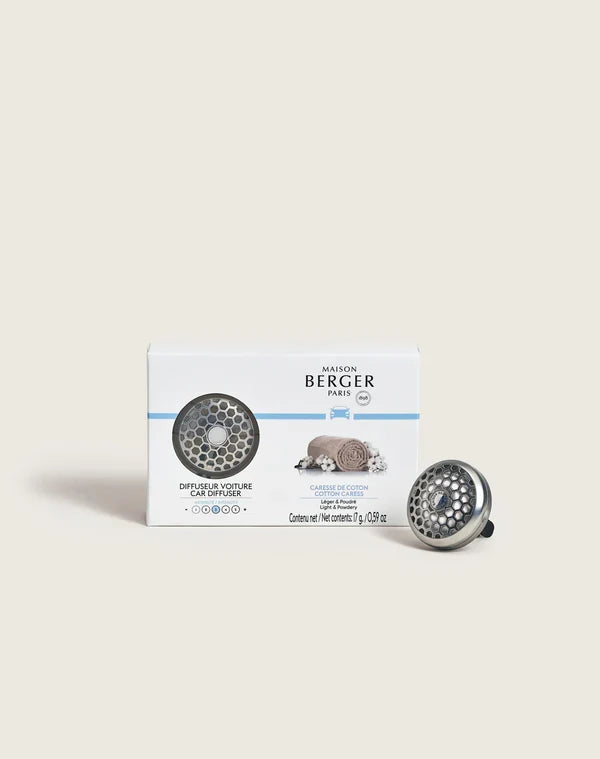 Maison Berger Cotton Caress Car Diffuser Set